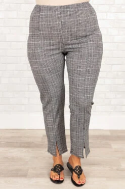 Easy To Miss Me Pants, Black-White -Chic Soul Store EasyToMissMePants Black White 0044