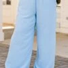 Easy To Style Pants, Blue 2 Easy To Style Pants, Blue -Chic Soul Store EasyToStylePants Blue 5