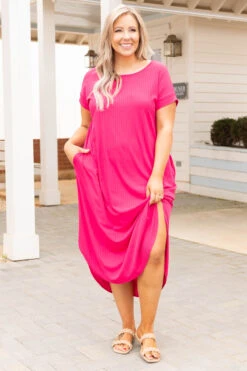 Elegant Darling Dress, Fuchsia 10 Elegant Darling Dress, Fuchsia -Chic Soul Store ElegantDarlingDress Fuchsia 0213