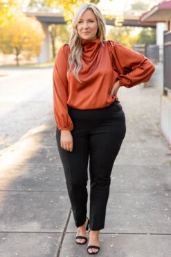 Embrace The Joy Top, Rust 10 Embrace The Joy Top, Rust -Chic Soul Store EmbraceTheJoyTop Rust 1031