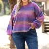 Enchanted To See You Sweater, Fuchsia -Chic Soul Store EnchantedToSeeYouSweater Fuchsia 9866