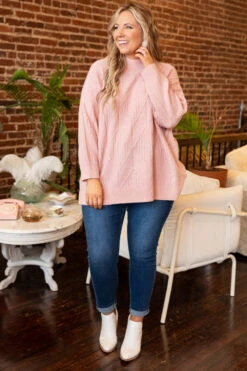 Enchanting Evenings Sweater, Blush -Chic Soul Store EnchantingEveningsSweater Blush 0343