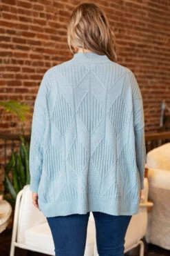 Enchanting Evenings Sweater, Light Blue -Chic Soul Store EnchantingEveningsSweater LightBlue 0397
