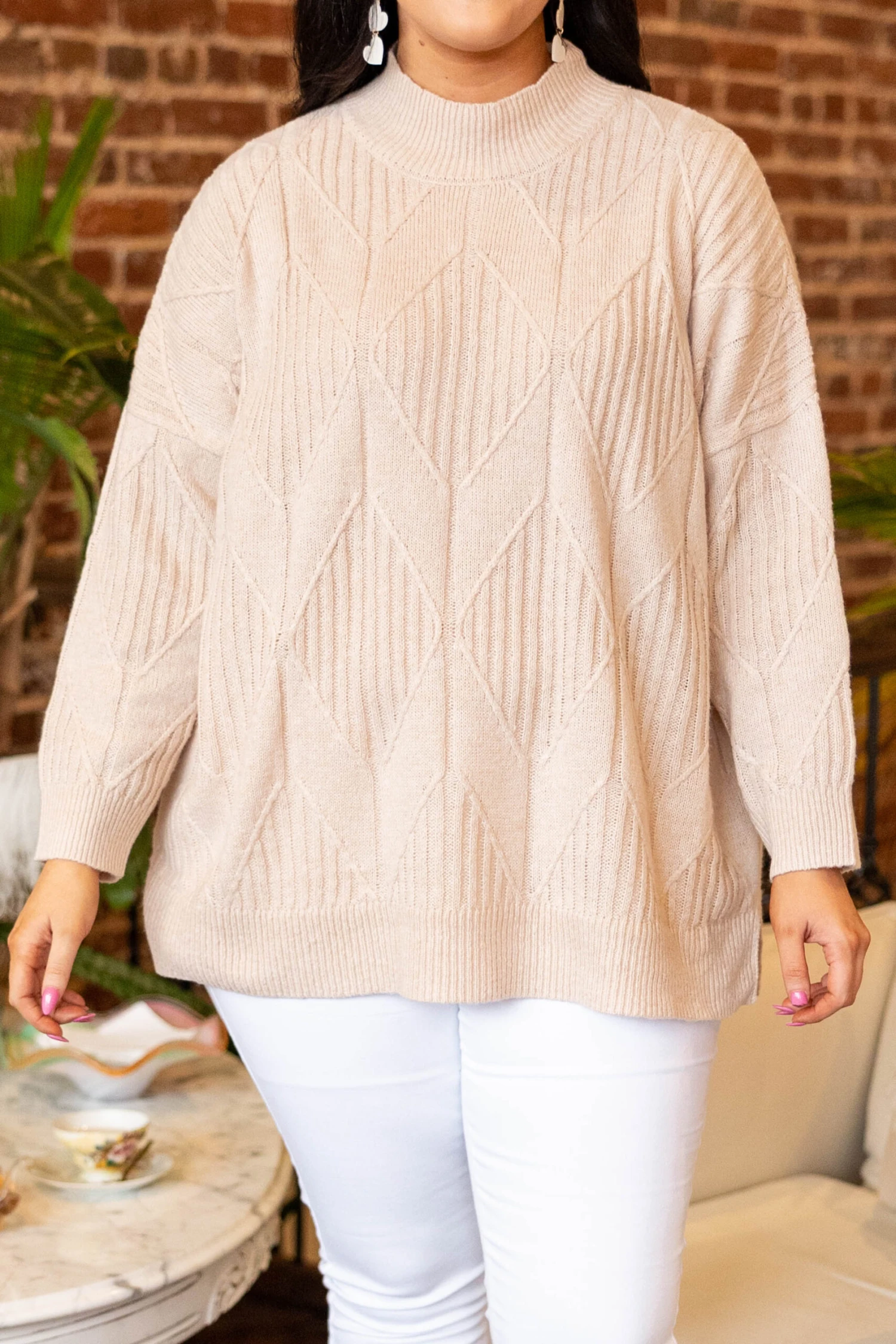 Enchanting Evenings Sweater, Taupe 6 Enchanting Evenings Sweater, Taupe - Image 4