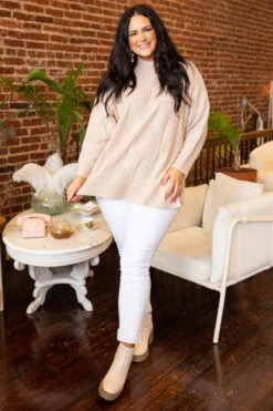 Enchanting Evenings Sweater, Taupe 10 Enchanting Evenings Sweater, Taupe -Chic Soul Store EnchantingEveningsSweater Taupe 0356