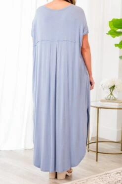Enchanting Memory Maxi Dress, Ash Blue 13 Enchanting Memory Maxi Dress, Ash Blue -Chic Soul Store EnchantingMemoryMaxiDress AshBlue