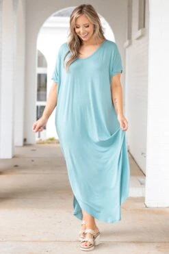 Enchanting Memory Maxi Dress, Nile Blue 10 Enchanting Memory Maxi Dress, Nile Blue -Chic Soul Store EnchantingMemoryMaxiDress NileBlue 1945