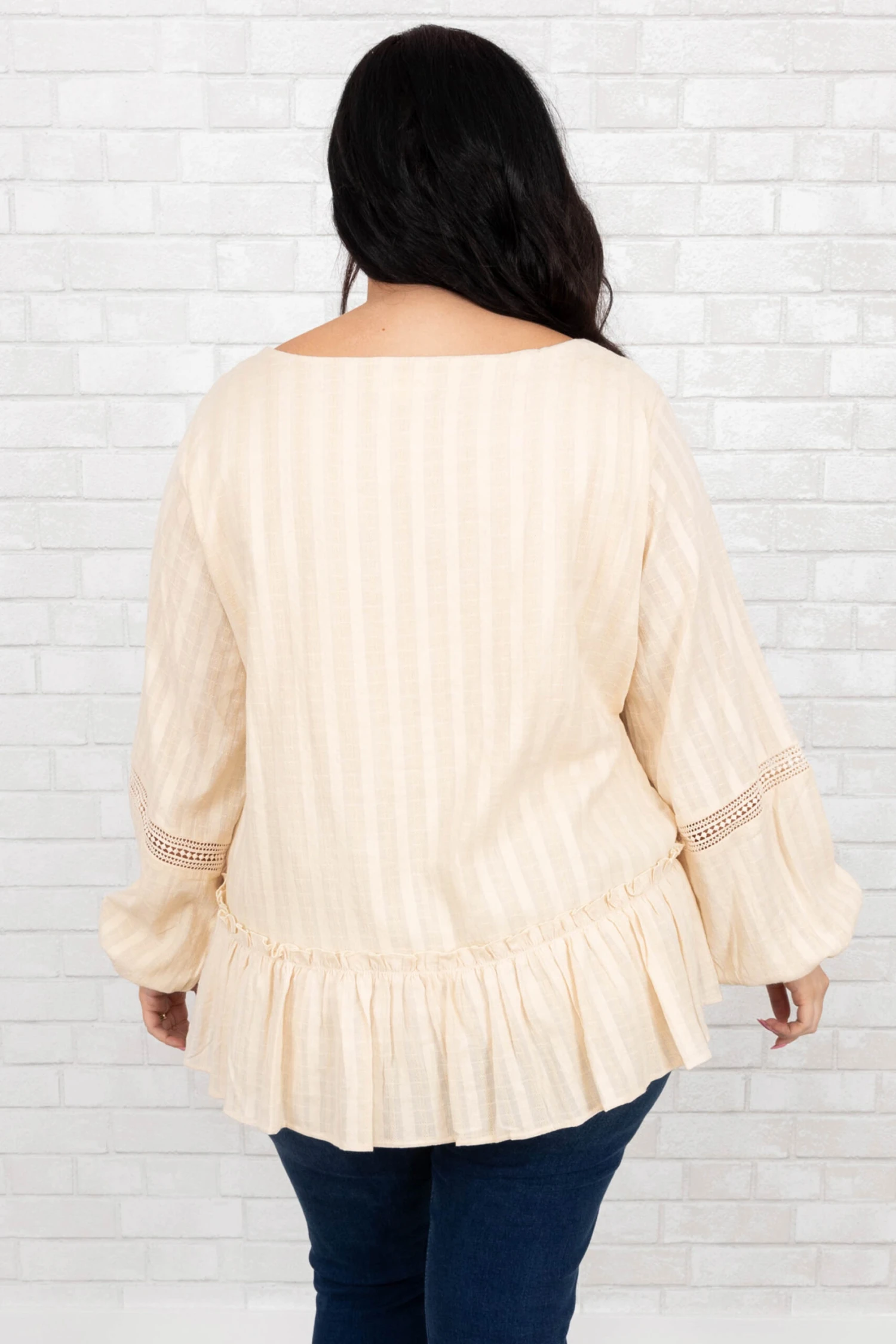 Enchanting Tales Top, Taupe 7 Enchanting Tales Top, Taupe - Image 5