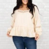Enchanting Tales Top, Taupe