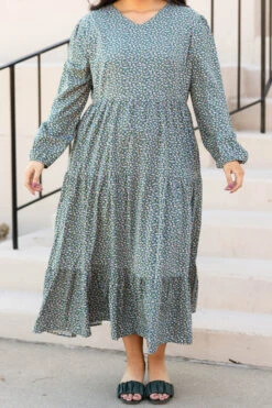 Enjoy The Moment Dress, Green 11 Enjoy The Moment Dress, Green -Chic Soul Store EnjoyTheMomentDress Green 2