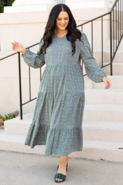 Enjoy The Moment Dress, Green 9 Enjoy The Moment Dress, Green -Chic Soul Store EnjoyTheMomentDress Green 4