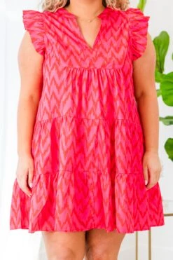 Enjoy The View Dress, Hot Pink -Chic Soul Store EnjoyTheViewDress HotPink 2