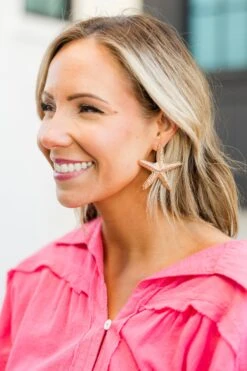 Escape To Sea Earrings, Gold -Chic Soul Store EscapeToSeaEarrings Gold 4