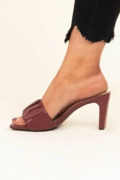 Evenings In The City Heels, Burgundy -Chic Soul Store EveningsInTheCityHeels Burgundy 9464