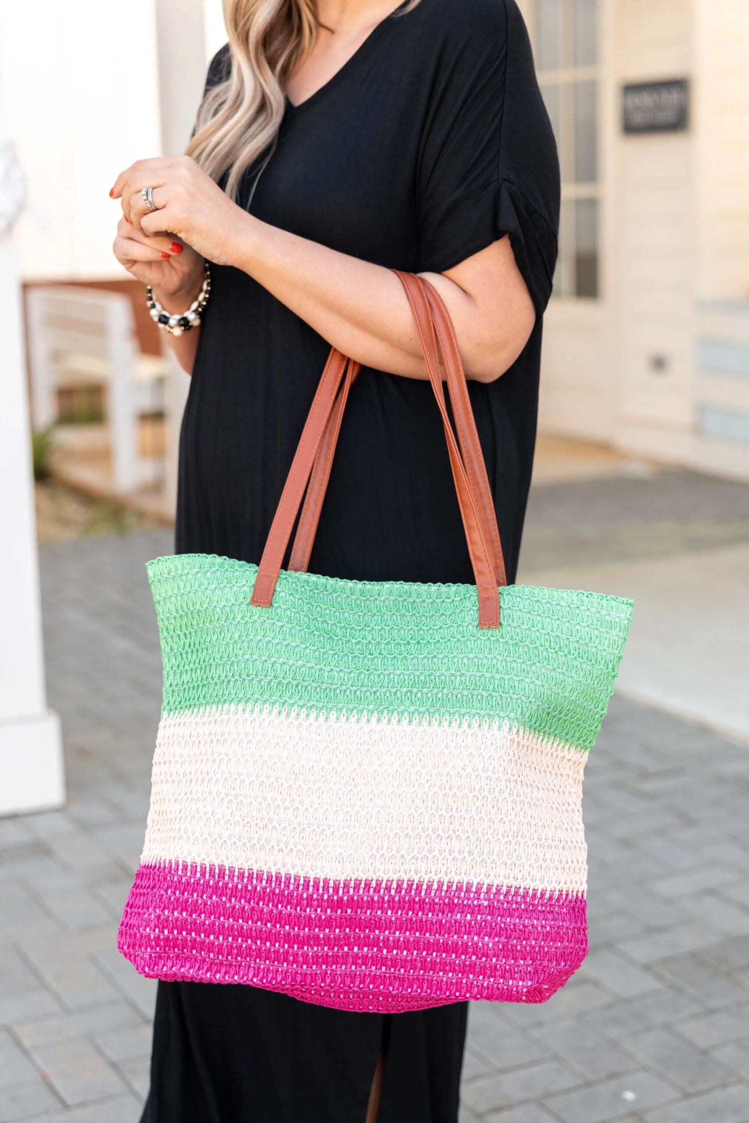 Evenings On The Boardwalk Bag, Green 3 Evenings On The Boardwalk Bag, Green