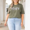 Ever Bloom Tee, Military Green -Chic Soul Store EverBloomTee MilitaryGreen 5