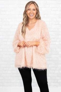 Everlasting Fairytale Top, Peach -Chic Soul Store EverlastingFairytaleTop Peach 9100