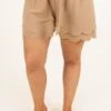 Everything And More Shorts, Taupe 2 Everything And More Shorts, Taupe -Chic Soul Store EverythingAndMoreShorts Taupe 2