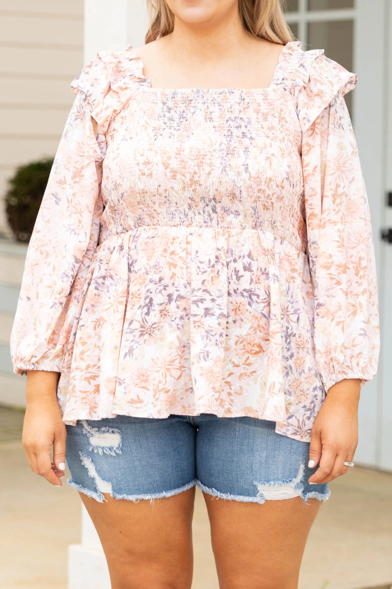 Everything's Just Peachy Blouse, Peach 6 Everything's Just Peachy Blouse, Peach - Image 4