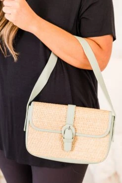 Explorin' The Beach Handbag, Mint -Chic Soul Store Explorin TheBeachHandbag Mint 4