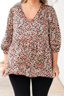 Exploring Gardens Top, Black 11 Exploring Gardens Top, Black -Chic Soul Store ExploringGardensTop Black 8582