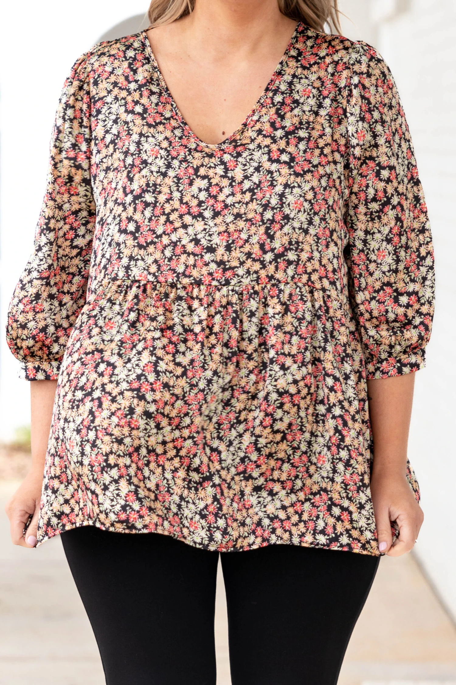 Exploring Gardens Top, Black 6 Exploring Gardens Top, Black - Image 4