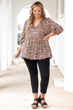 Exploring Gardens Top, Black 9 Exploring Gardens Top, Black -Chic Soul Store ExploringGardensTop Black 8584