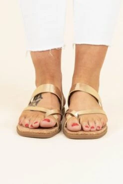 Exploring New Places Sandals, Gold -Chic Soul Store ExploringNewPlacesSandals Gold 9955