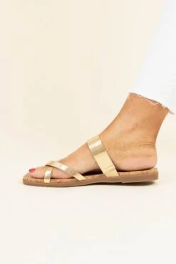 Exploring New Places Sandals, Gold -Chic Soul Store ExploringNewPlacesSandals Gold 9957