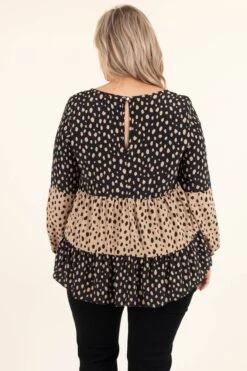 Exploring The World Top, Black Taupe 12 Exploring The World Top, Black Taupe -Chic Soul Store ExploringTheWorldTop BlackTaupe 9614