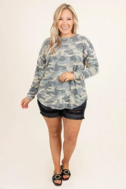 Express Yourself All The Way Top, Army Olive -Chic Soul Store ExpressYourselfAllTheWayTop ArmyOlive 9200