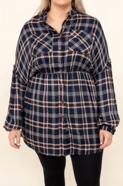 Fall Experiences Tunic, Navy -Chic Soul Store FallExperiencesTunic Navy 0325