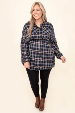 Fall Experiences Tunic, Navy -Chic Soul Store FallExperiencesTunic Navy 3