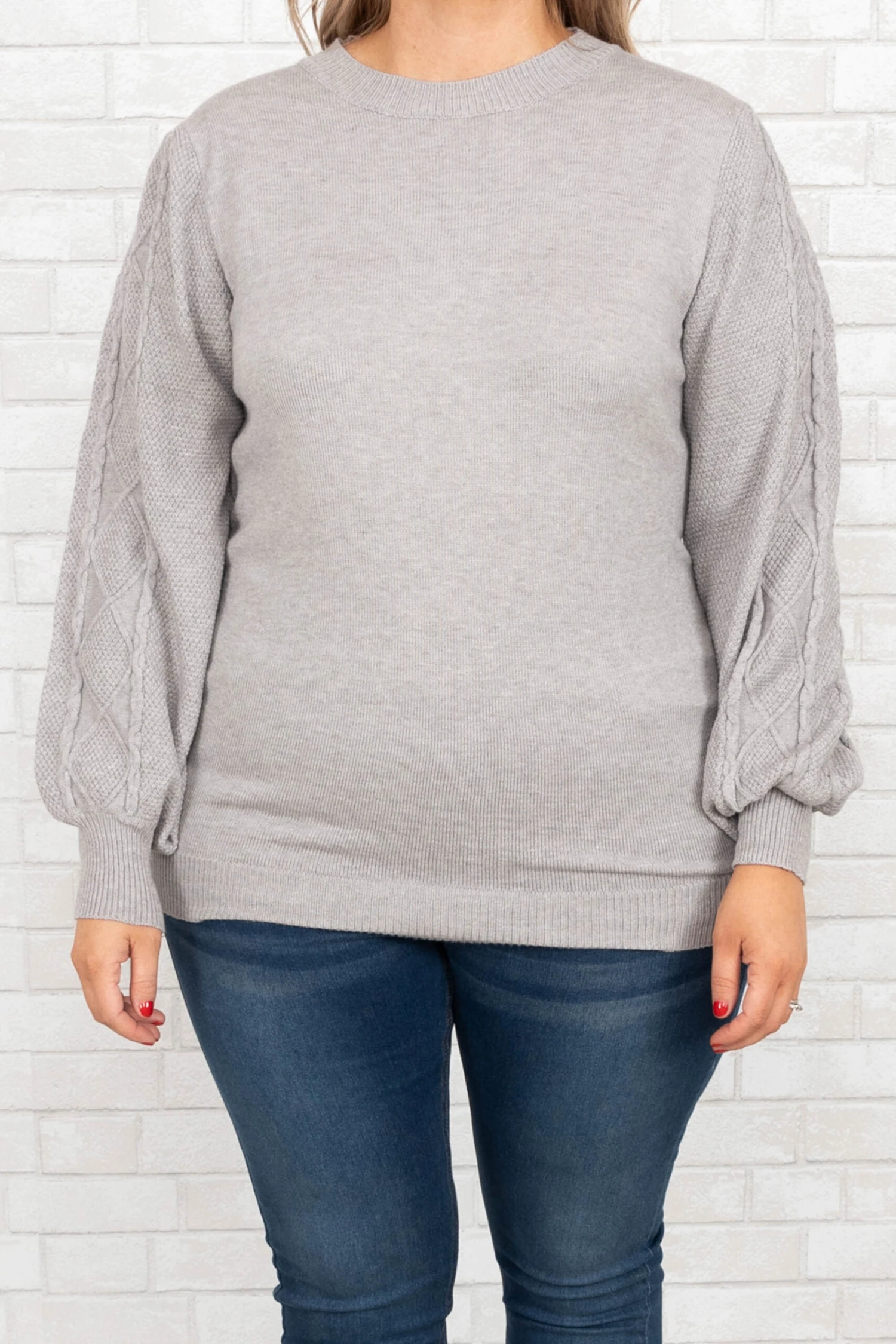 Fall's Forecast Sweater, Heather Gray 6 Fall's Forecast Sweater, Heather Gray - Image 4