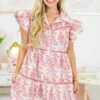 Falling Into Bliss Dress, Pink