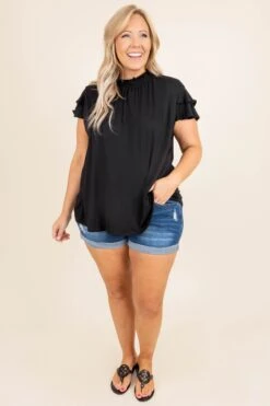 Rock With Us Shorts, Dark Wash 9 Rock With Us Shorts, Dark Wash -Chic Soul Store FancyFancyTop Black 4 4c80c33d 1e55 4e23 b16b 8b91246e6f3f