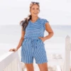 Feelin' Beachy Romper, Denim