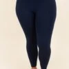 Feeling Active Leggings, Navy -Chic Soul Store FeelingActiveLeggings Navy 2