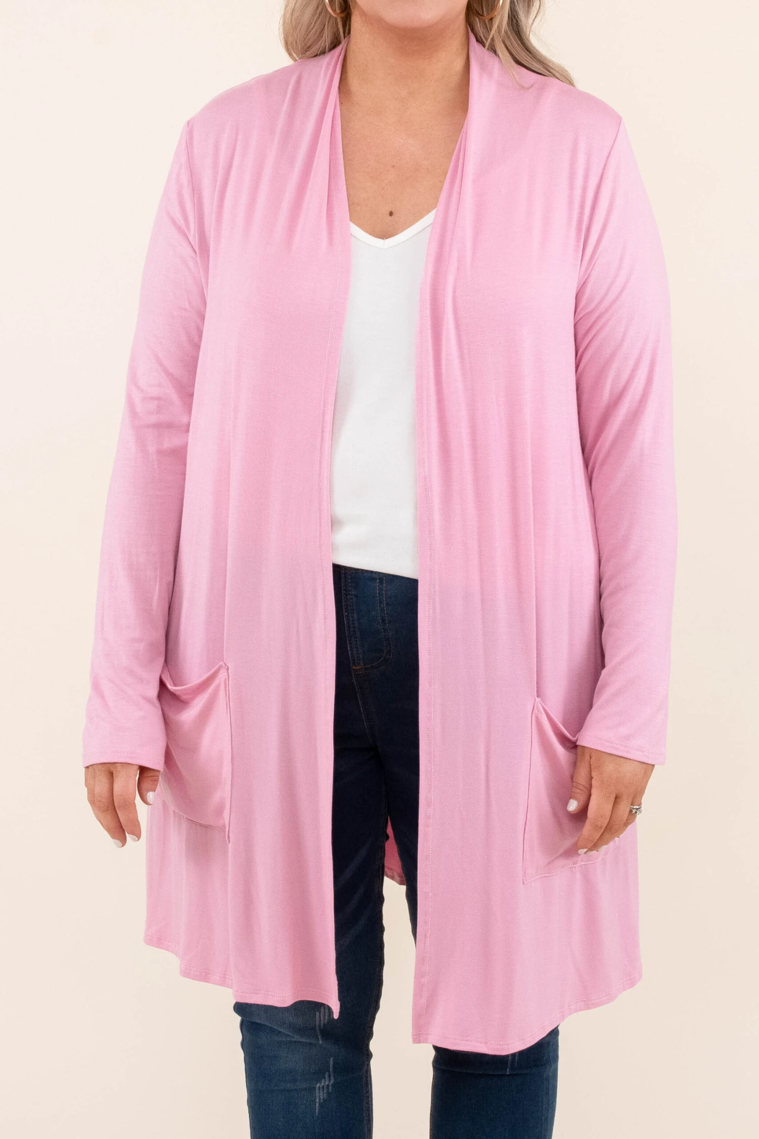 Feeling Carefree Cardigan, Pink 4 Feeling Carefree Cardigan, Pink - Image 2