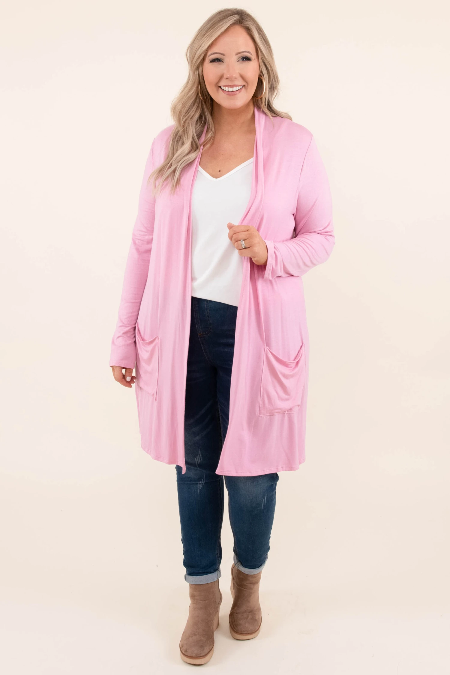 Feeling Carefree Cardigan, Pink 8 Feeling Carefree Cardigan, Pink - Image 6