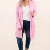 Feeling Carefree Cardigan, Pink -Chic Soul Store FeelingCarefreeCardigan Pink 3325