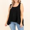 She's All Mine Tank, Black -Chic Soul Store FeelingDivineTop Black 9672