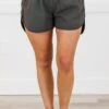 Feeling Motivated Shorts, Ash Grey -Chic Soul Store FeelingMotivatedShorts AshGrey 4