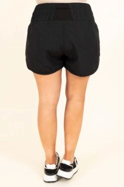 Feeling Motivated Shorts, Black -Chic Soul Store FeelingMotivatedShorts Black 9822