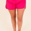 Feeling Motivated Shorts, Fuchsia 2 Feeling Motivated Shorts, Fuchsia -Chic Soul Store FeelingMotivatedShorts Fuchsia 4