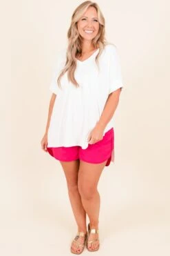 Feeling Motivated Shorts, Fuchsia 12 Feeling Motivated Shorts, Fuchsia -Chic Soul Store FeelingMotivatedShorts Fuchsia 6