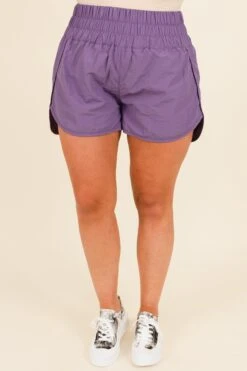 Feeling Motivated Shorts, Lilac Grey 11 Feeling Motivated Shorts, Lilac Grey -Chic Soul Store FeelingMotivatedShorts LilacGrey 4