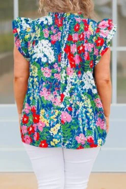 Feeling Perfectly Fine Top, Navy -Chic Soul Store FeelingPerfectlyFineTop Navy 1