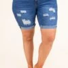 Feeling Sweeter Shorts, Dark Blue -Chic Soul Store FeelingSweeterShorts DarkBlue 9305