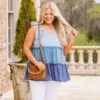 Feeling That Breeze Babydoll Tank, Denim Combo 1 Feeling That Breeze Babydoll Tank, Denim Combo -Chic Soul Store FeelingThatBreezeBabydollTank 2024 04 03T19 41 27.633Z